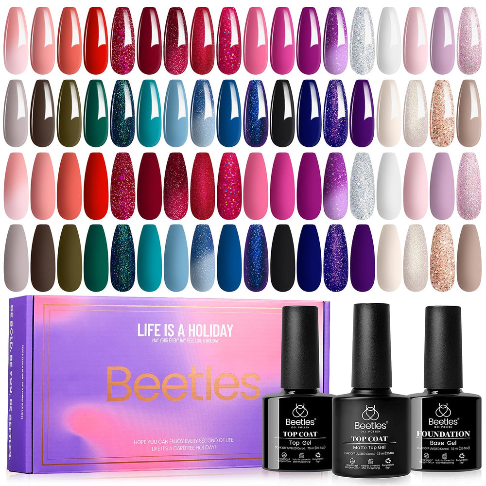 Beetles Gel Polish 39pcs: flacons rouge-bordeaux pour une manucure durable et éclatante.