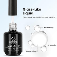 Beetles Gel Polish 9 en 1 – brosse intégrée pour une application précise.
