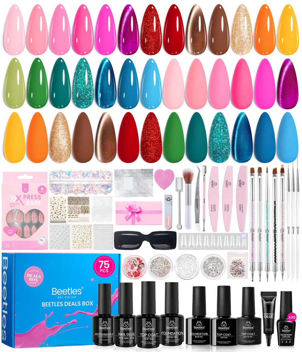 Beetles Gel Polish : boite ensemble 20 couleurs pour nail art polyvalent.