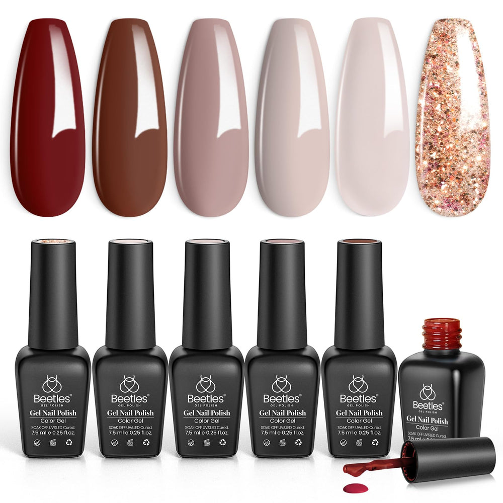 Beetles Gel Polish bordeaux – teinte tendance pour une manucure chic durable.