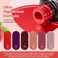 Beetles Gel Polish coffret Saint-Valentin brun sangria – couleur chaude et polyvalente.
