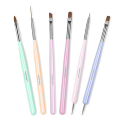 Beetles Gel Polish ensemble de 6 stylos art pour dessins précis sur ongles
