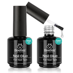 Beetles Gel Polish Kit 2x15ml prêt à allonger vos ongles avec précision.