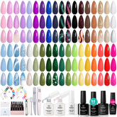Beetles Gel Polish Kit: 36 couleurs variées pour des looks quotidiens durables.