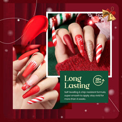 Beetles Gel Polish rouge flamme brillant, éclat intense