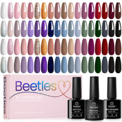 Beetles Gel Polish – ensemble 36 couleurs pour des manucures variées.