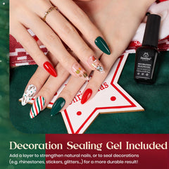 Beetles Gel Polish Vert Forêt – nuance profonde pour look chic durable.