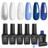Beetles Gel Polish Snow White bottle for a crisp, long-lasting holiday manicure.
