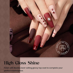 Beetles Gel Polish – vernis paillette doré pour une touche glamour.