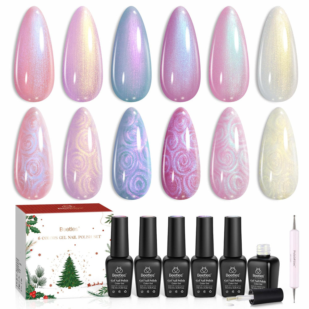 Beetles Gel Polish Dreamscape Neige – vernis nacré pour une manucure élégante.
