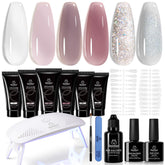 Beetles Gel Polish kit extension avec lampe UV mini pour extensions durables à domicile
