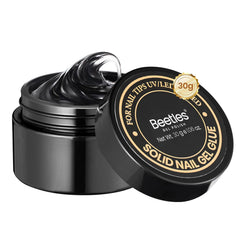 Beetles Gel Solide, colle pour ongles à poser, application rapide et propre.
