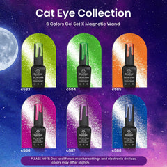 Beetles Cat Eye Gel Polish - aimant magnétique pour variations d'effets sur ongles.