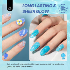 Beetles Jelly Gel Vernis vert turquoise translucide pour une touche estivale