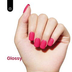Beetles Gel Vernis Rose Fluo application rapide et facile.