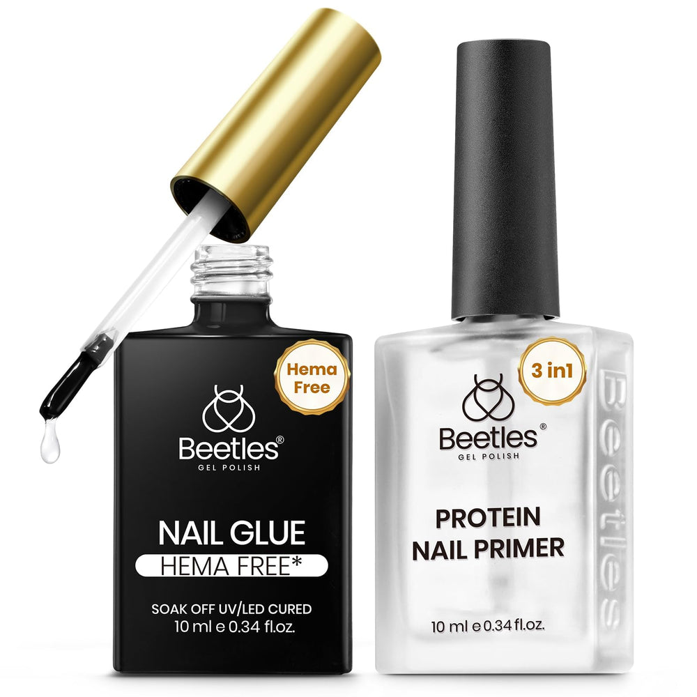 Beetles Gel Colle Ongles sans HEMA pour une adhérence durable sur ongles artificiels