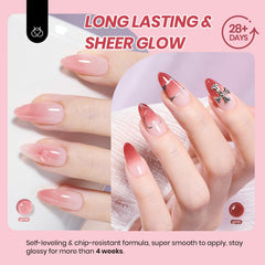 Beetles Jelly Gel effet translucide: fini verre pour un look moderne.