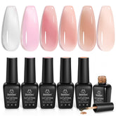 Beetles Gel Jelly ensemble 6 couleurs, parfait pour varier les looks à la maison.
