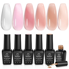 Beetles Gel Jelly ensemble 6 couleurs, parfait pour varier les looks à la maison.