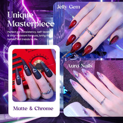 Beetles Jelly Gel Polish bouteille vert clair, fine couche qui sèche rapidement.