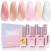 Beetles Jelly Gel Rose Nude : couleur élégante prête a l usage a domicile.