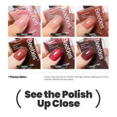 Beetles Jelly Nail Polish mauve pink swatch for versatile looks