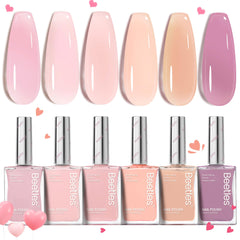 Beetles Jelly Nail Polish pink Velvet Glow shade for vibrant at-home color