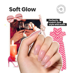 Beetles Jelly Nail Polish soft pink swatch for subtle daily manicure