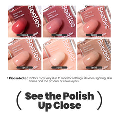 Beetles Jelly Vernis Ongles teinte neutre offre un look naturel et élégant.
