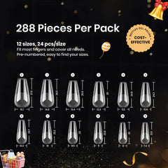 Beetles kit extensions ongles 288 pièces