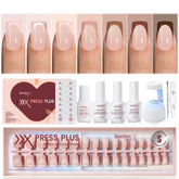 Kit Beetles Ongles Press-On Mocca Mousse pour une manucure rapide à domicile