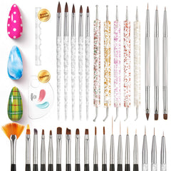 Beetles kit pinceaux art ongles pour motifs nets et précis