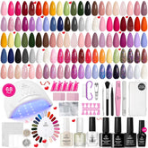Beetles kit vernis gel avec lampe UV professionnelle pour une tenue durable à domicile