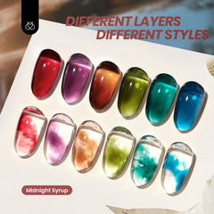 Beetles Midnight Syrup Jelly Gel vernis brun, effet naturel et longue tenue.