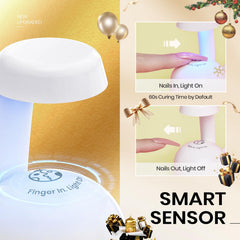 Beetles Mini Lampe UV Gel capteur intelligent active automatiquement le cycle.