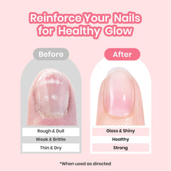 Beetles Nail Strengthener – application au pinceau sur ongles.