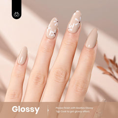 Beetles Vernis Gel: fini brillant et longue tenue.