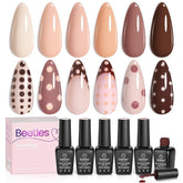 Beetles Nude Gel Polish – palette-teintes : échantillon élégant pour une manucure moderne