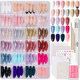 Beetles kit ongles à poser – vue d’ensemble des 24 couleurs pour une manucure rapide