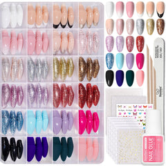 Beetles kit ongles à poser – vue d’ensemble des 24 couleurs pour une manucure rapide
