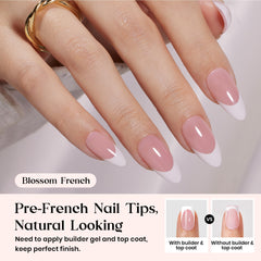 Beetles ongles amande moyenne en rose, design élégant pour un usage quotidien.