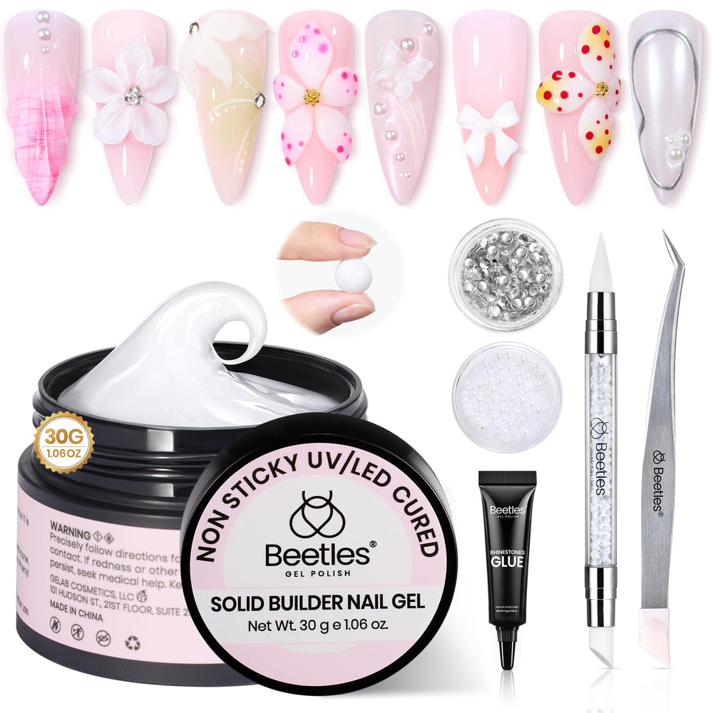 Beetles Gel: base blanc 3D pour une couverture uniforme et un fini net.