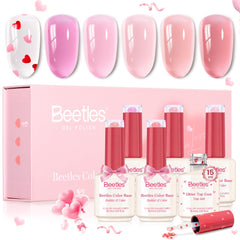 Beetles emballage cœur rose, parfait cadeau Saint-Valentin.