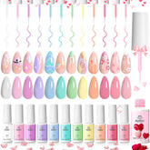 Beetles Pastel Liner Gel ensemble de 12 couleurs pour lignes nettes