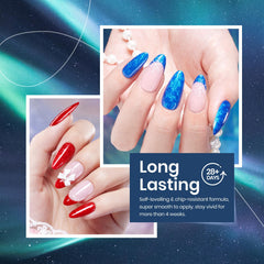 Beetles Pearl Gel vernis vert rayures : texture ruban séduisante et brillance durable