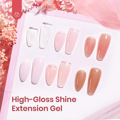 Beetles Poly Nail Gel Kit – mini-lampe 6W, durcissement rapide