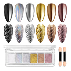 Beetles Chrome Poudre Or Miroir offre un fini métallique durable pour vos ongles.
