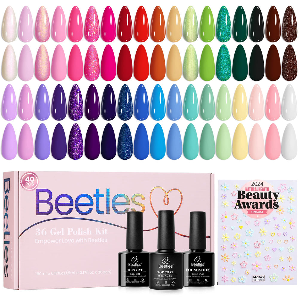 Beetles Printemps — palette de 36 couleurs pour des looks variés