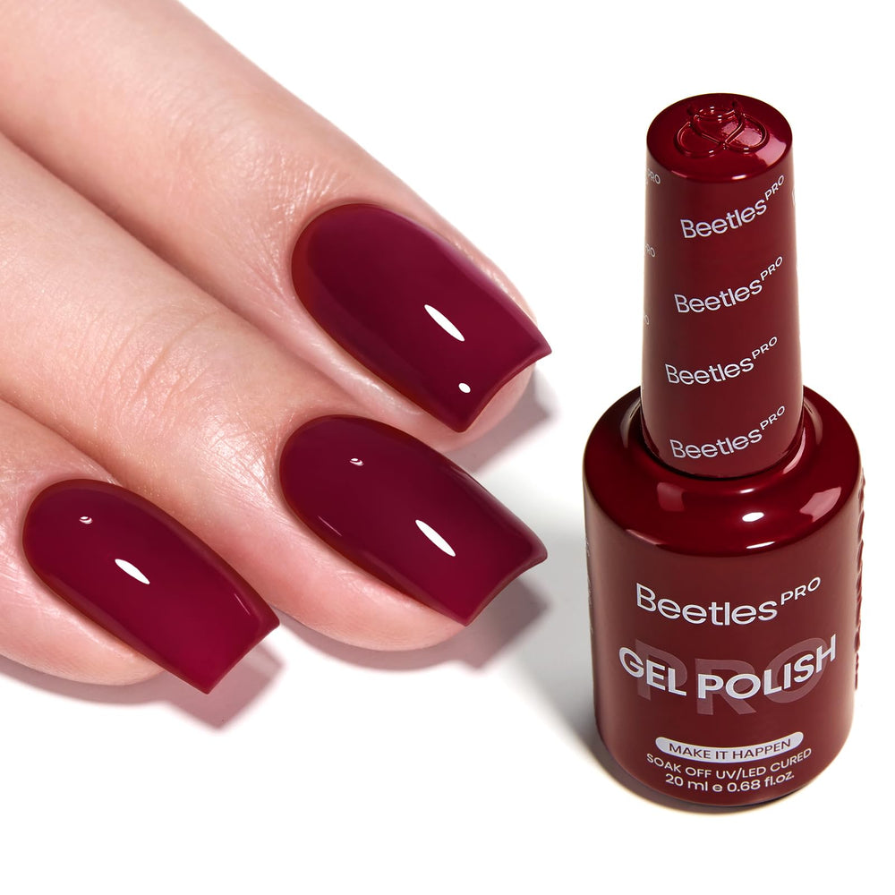 Beetles Pro Make It Happen vernis gel rouge 20 ml couleur riche en un seul passage