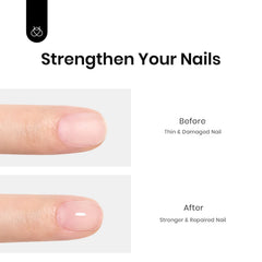 Beetles Rubber Base Gel, réparation et overlay pour ongles endommagés.